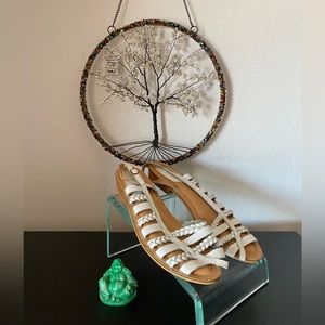 Leather Braided Sandals